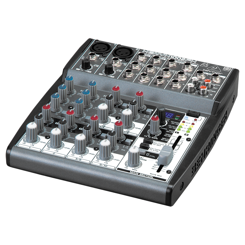 Behringer 10 kanaals mixer met effecten