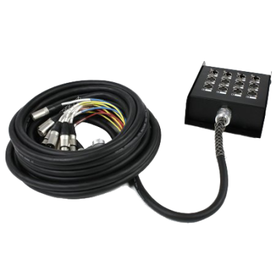 Stagesnake 8 input, 4 out, 15m