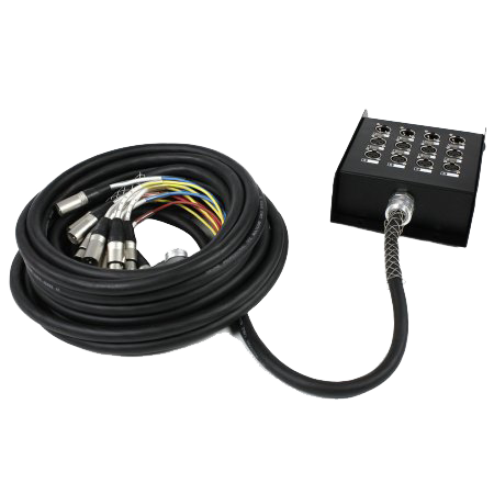 Stagesnake 8 input, 4 out, 15m